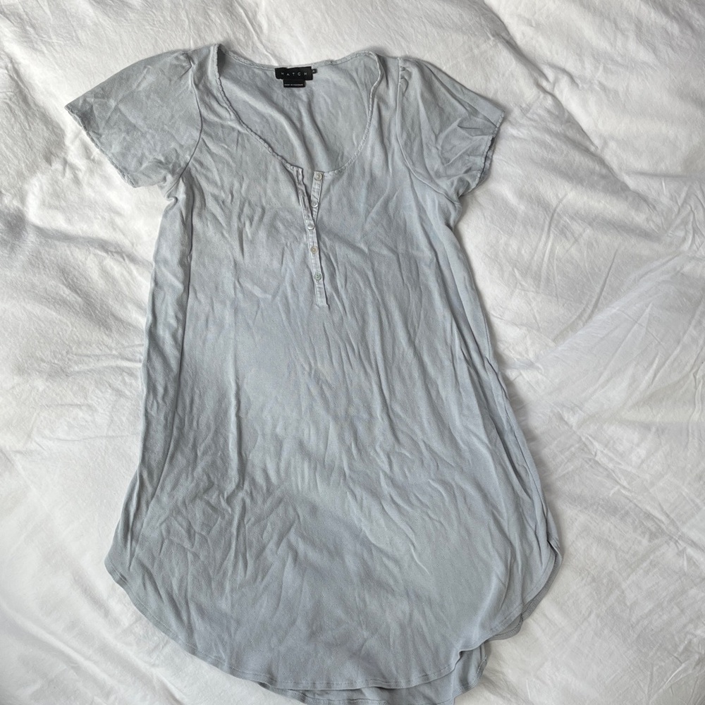 Hatch Short Sleeve Pointelle Nightgown